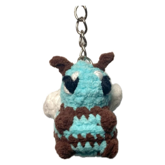 Bumblebee crochet keyring