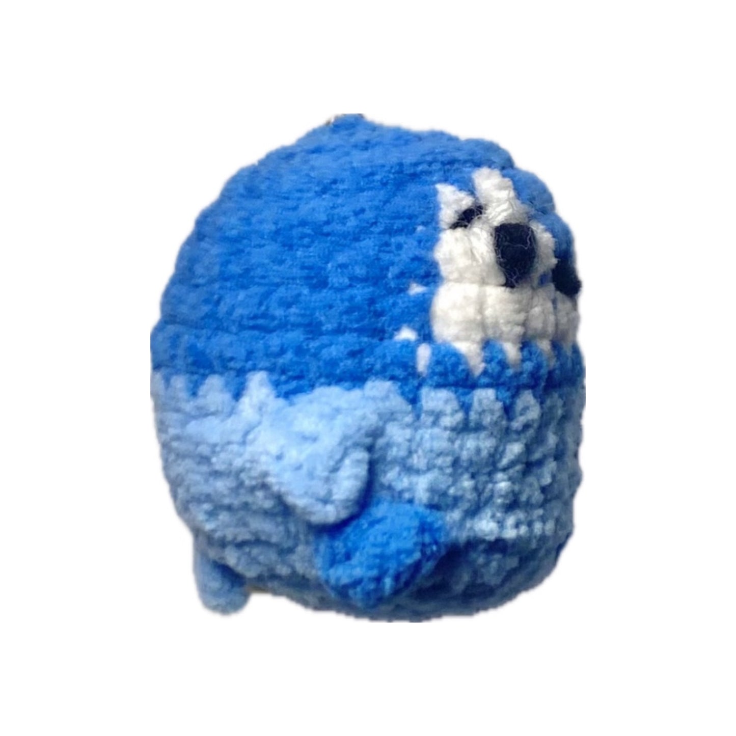Baby penguin crochet keyring