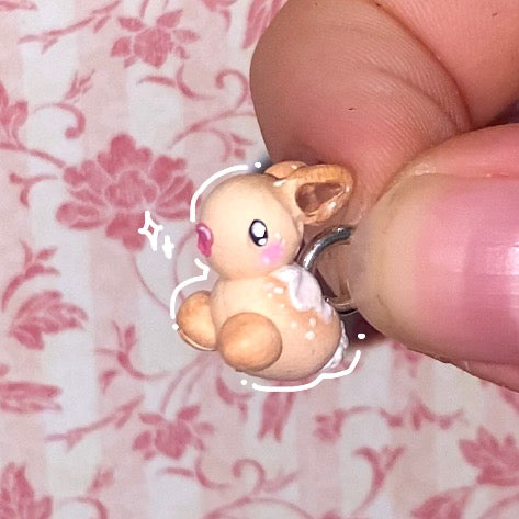 Bunny Polymer Clay Charms