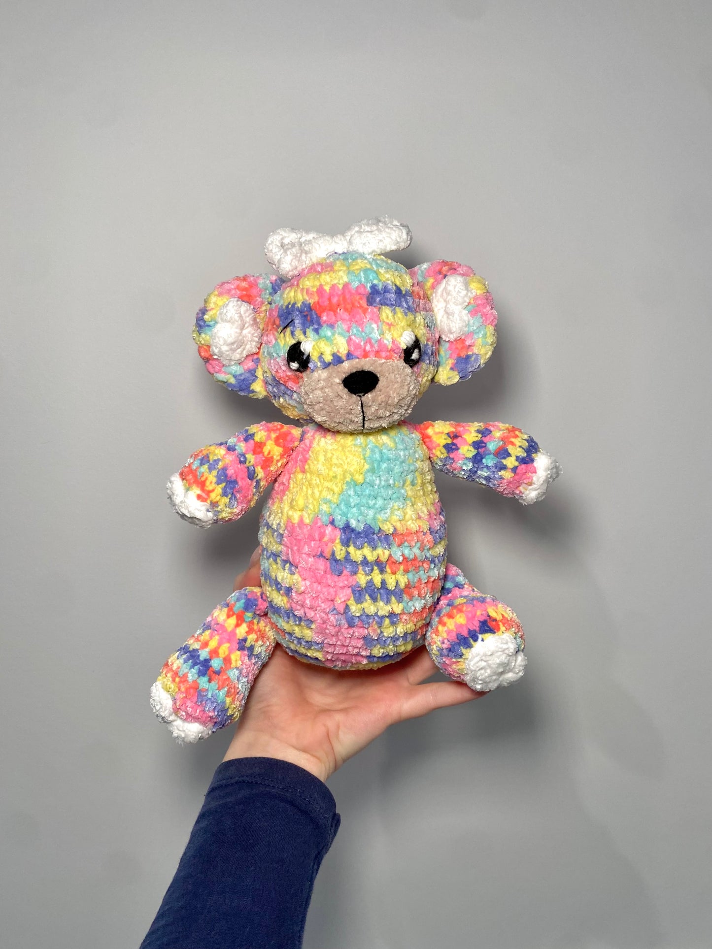 Crochet Heart Bear