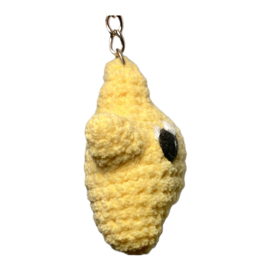 Lumi star crochet keyring