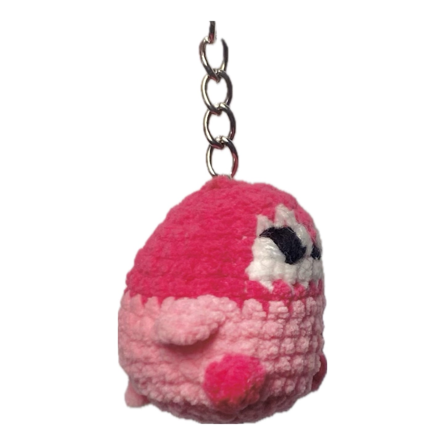 Baby penguin crochet keyring