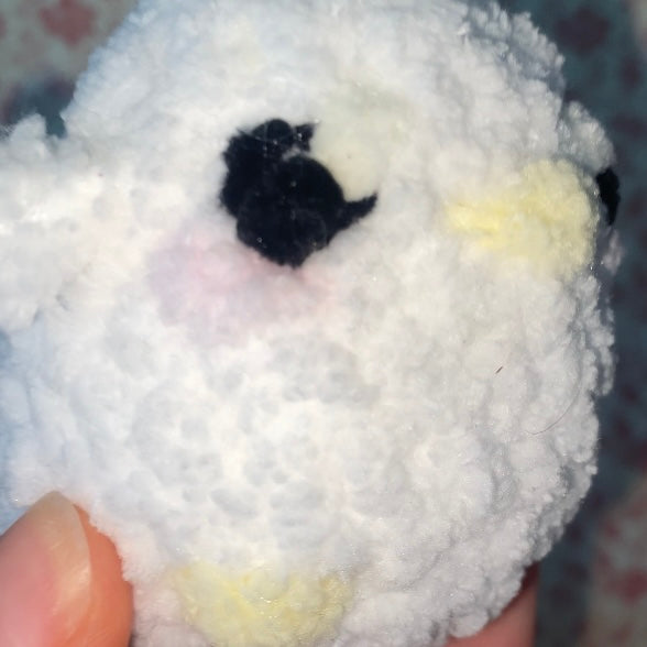 Fluffy Crochet Baby Duck