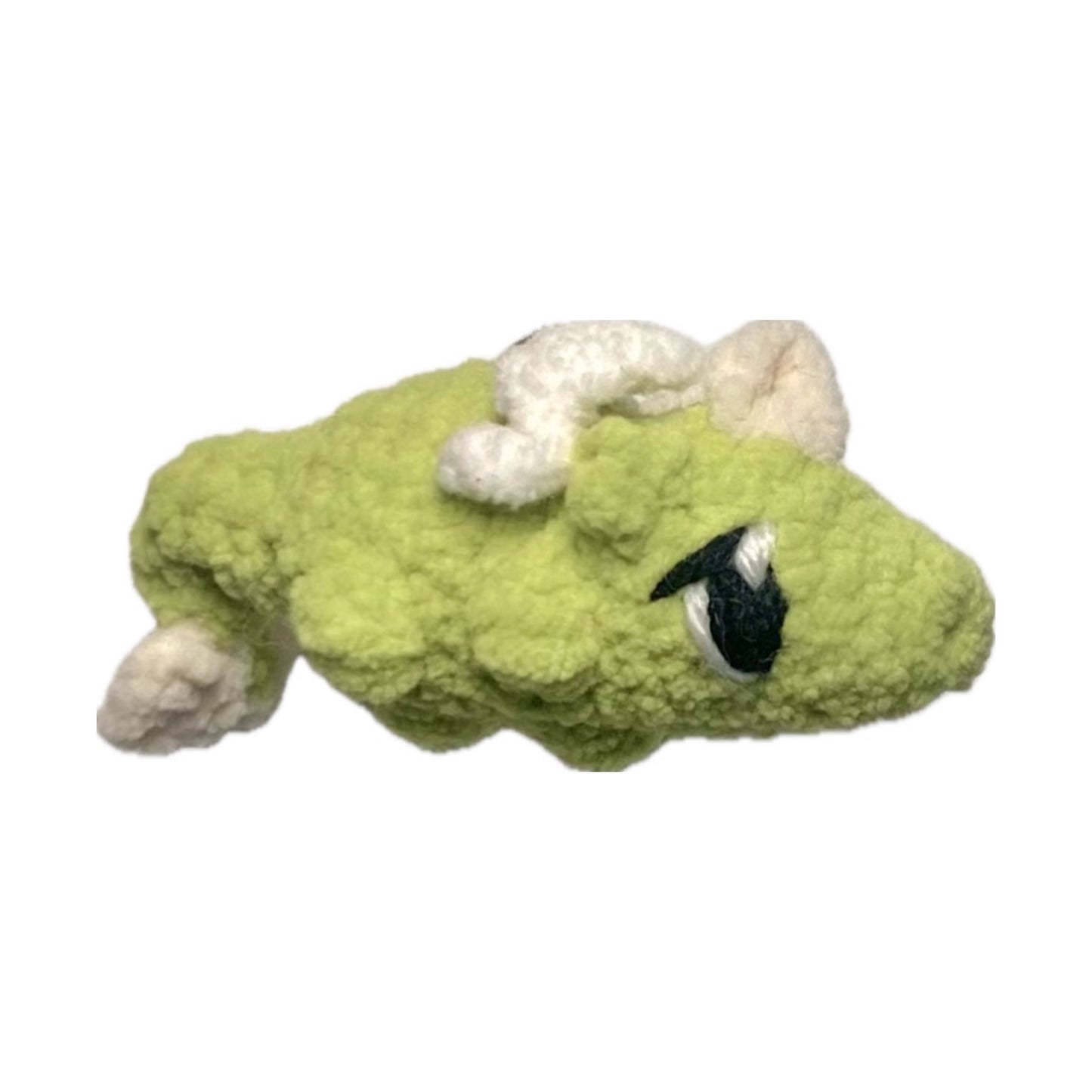 Sleeping dragon crochet keyring