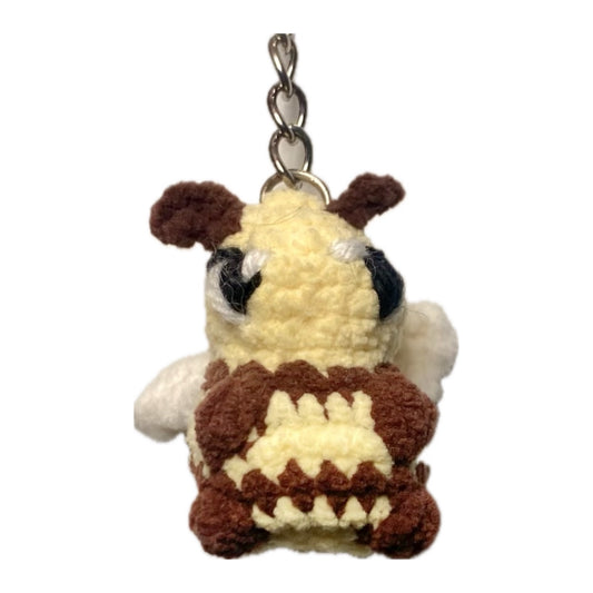 Bumblebee crochet keyring