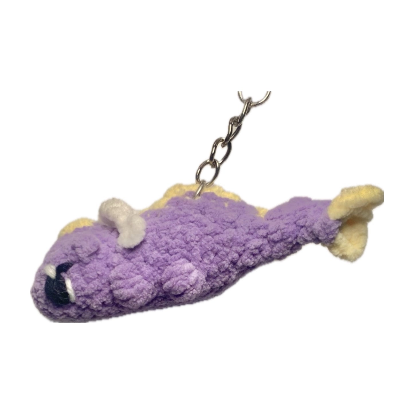 Sleeping dragon crochet keyring