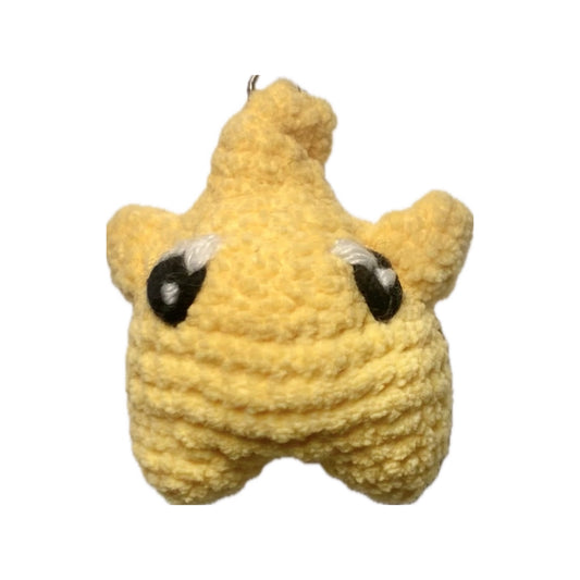 Lumi star crochet keyring