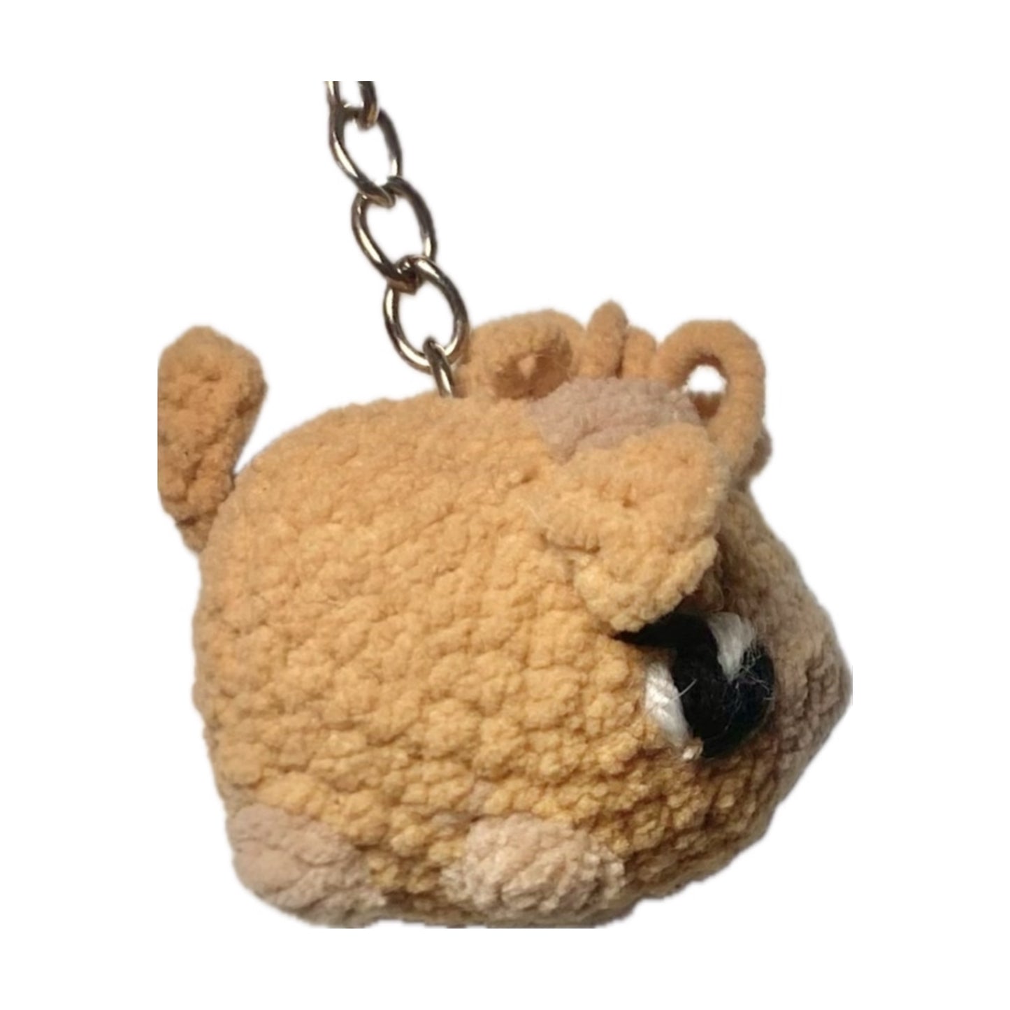 Highland cow crochet keyring