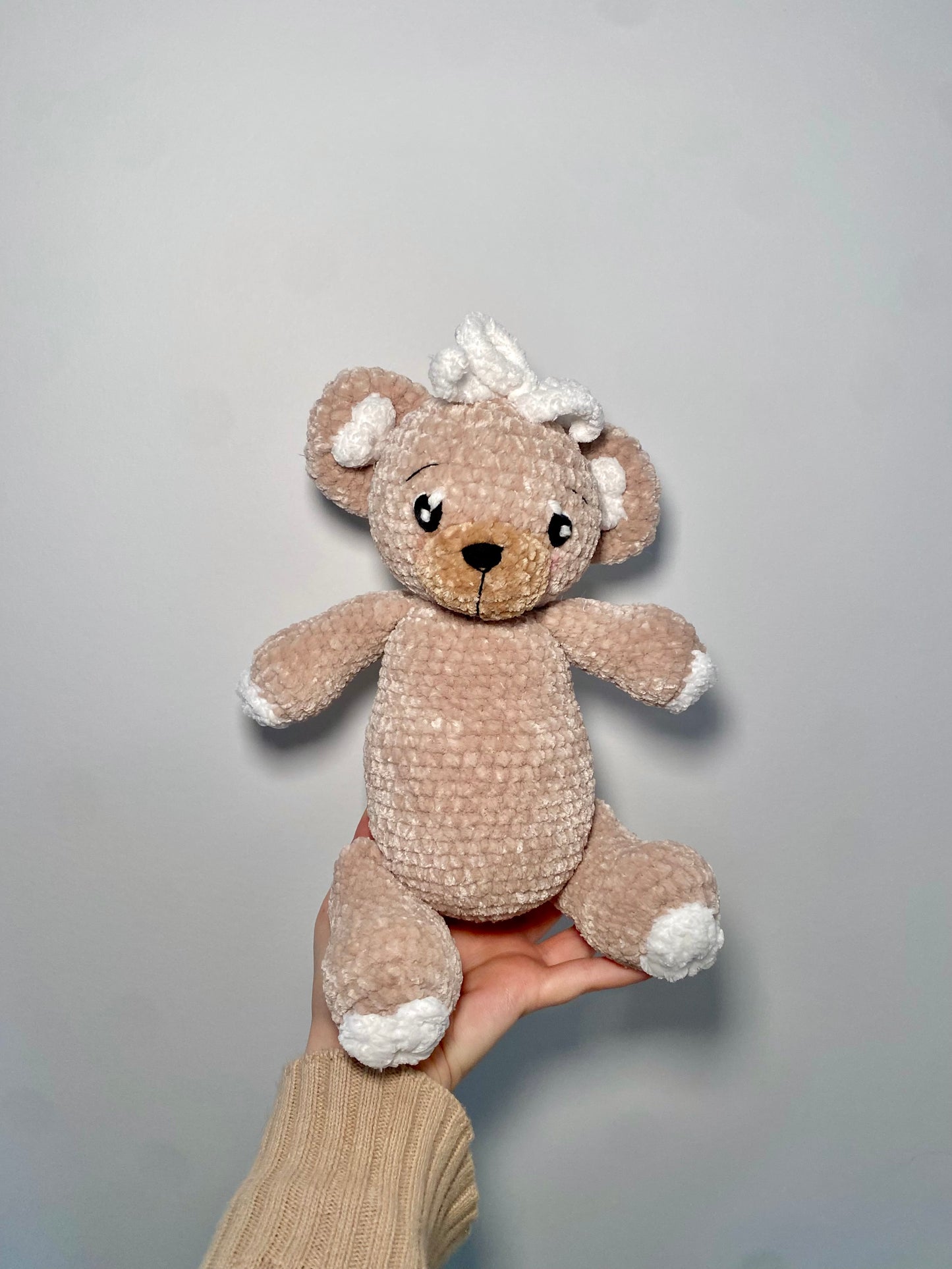 Crochet Heart Bear
