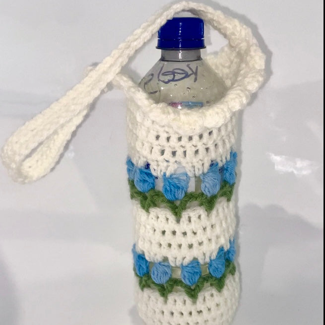 Crochet Tulip Water Bottle Holder