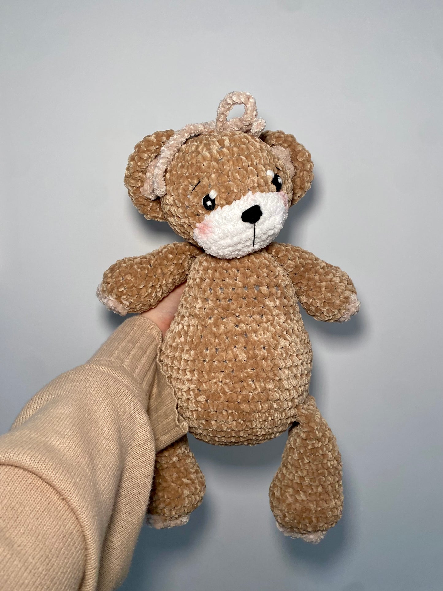 Crochet Heart Bear